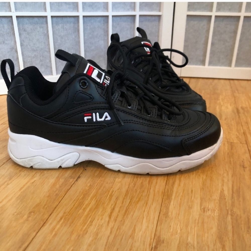 Black Fila Disruptor